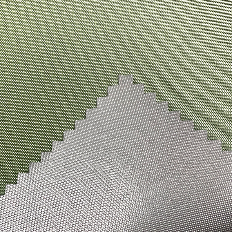 Svart belegg Polyester teltstoff Fabric
